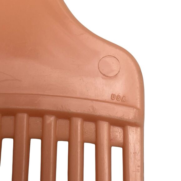 Vintage Plastic Hair Pick Lift Combs 5.25"L 4 Piece Lot Made In USA. Assorted - Picture 4 of 6